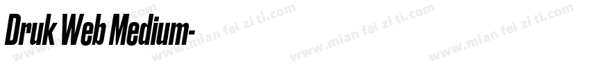 Druk Web Medium字体转换